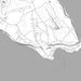 Mackinac Island Michigan Map Print in Classic Style Zoomed In Close Up Showing Details