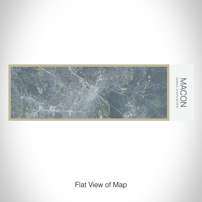 Rendered View of Macon Georgia Map on 10oz Stainless Steel Insulated Cup in Afternoon with Sliding Lid