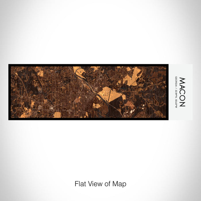 Rendered View of Macon Georgia Map on 10oz Stainless Steel Insulated Cup in Ember with Sliding Lid