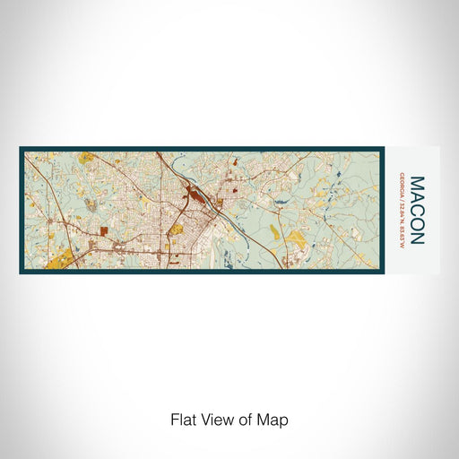 Rendered View of Macon Georgia Map on 10oz Stainless Steel Insulated Cup in Woodblock with Sliding Lid