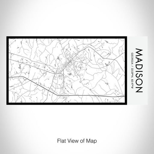Rendered View of Madison Georgia Map on 17oz Stainless Steel Insulated Bottle with printed classic style map