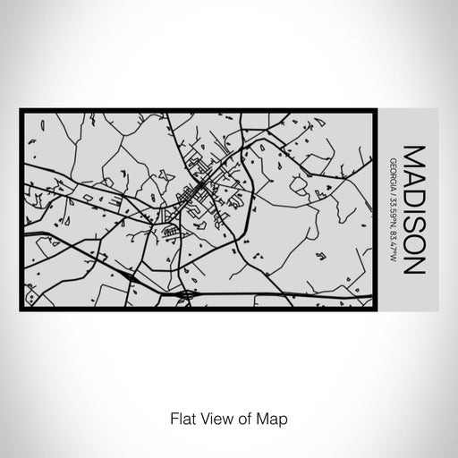 Rendered View of Madison Georgia Map on 17oz Stainless Steel Insulated Cola Bottle in Stainless