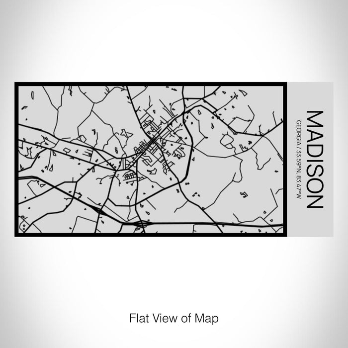 Rendered View of Madison Georgia Map on 17oz Stainless Steel Insulated Cola Bottle in Stainless