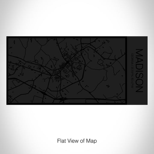 Rendered View of Madison Georgia Map on 17oz Stainless Steel Insulated Cola Bottle in Stainless in Matte Black
