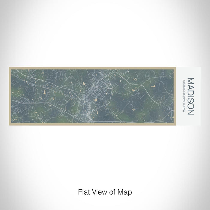 Rendered View of Madison Georgia Map on 10oz Stainless Steel Insulated Cup in Afternoon with Sliding Lid