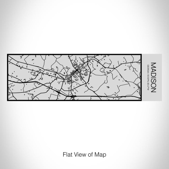 Rendered View of Madison Georgia Map on 10oz Stainless Steel Insulated Cup with Sipping Lid