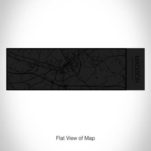 Rendered View of Madison Georgia Map on 10oz Stainless Steel Insulated Cup in Matte Black with Sliding Lid