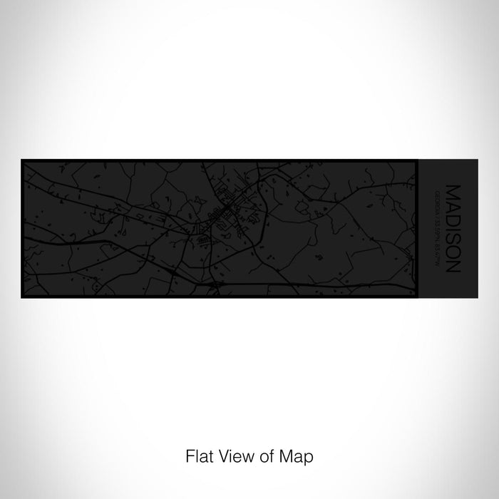 Rendered View of Madison Georgia Map on 10oz Stainless Steel Insulated Cup in Matte Black with Sliding Lid