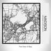 Rendered View of Madison Wisconsin Map on 17oz Stainless Steel Insulated Tumbler in Matte White with Tactile Lines