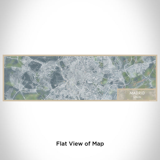 Flat View of Map Custom Madrid Spain Map Enamel Mug in Afternoon