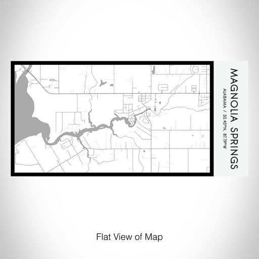 Rendered View of Magnolia Springs Alabama Map on 17oz Stainless Steel Insulated Bottle with printed classic style map