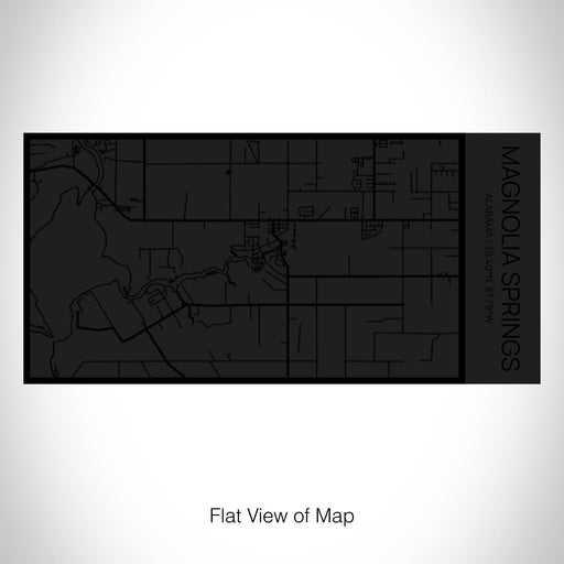 Rendered View of Magnolia Springs Alabama Map on 17oz Stainless Steel Insulated Cola Bottle in Stainless in Matte Black