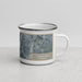 Right View Custom Manassas Virginia Map Enamel Mug in Afternoon