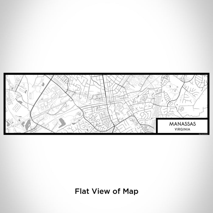 Flat View of Map Custom Manassas Virginia Map Enamel Mug in Classic