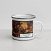 Right View Custom Manassas Virginia Map Enamel Mug in Ember