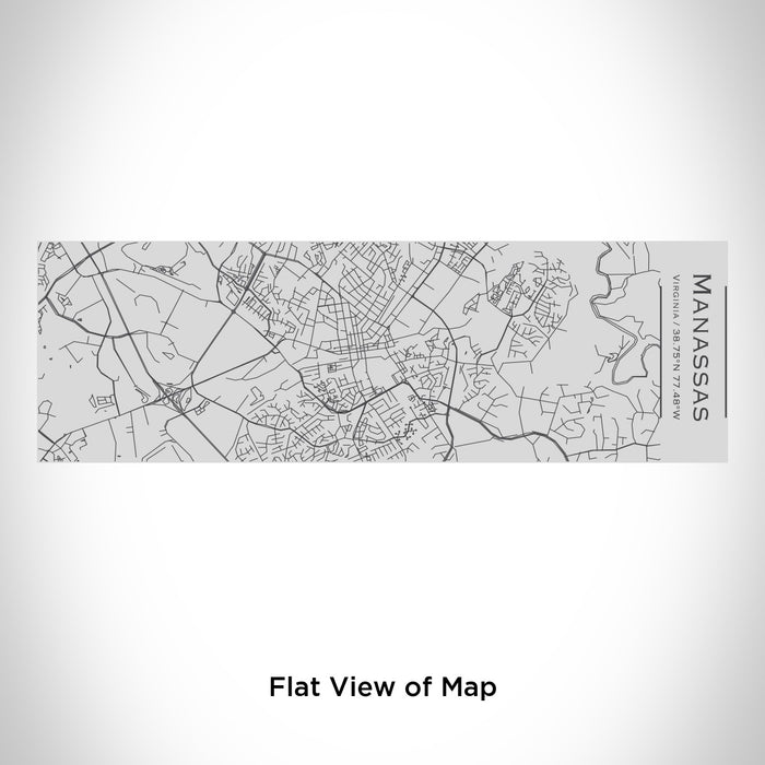 Rendered View of Manassas Virginia Map Engraving on 10oz Stainless Steel Insulated Cup with Sipping Lid