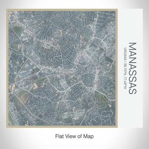 Rendered View of Manassas Virginia Map on 17oz Stainless Steel Insulated Tumbler in Afternoon Map Style