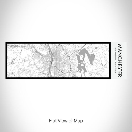 Rendered View of Manchester New Hampshire Map on 10oz Stainless Steel Insulated Cup in Classic with Sliding Lid