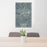 24x36 Mankato Minnesota Map Print Portrait Orientation in Afternoon Style Behind 2 Chairs Table and Potted Plant