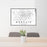 24x36 Mankato Minnesota Map Print Lanscape Orientation in Classic Style Behind 2 Chairs Table and Potted Plant