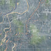 Mankato Minnesota Map Print in Afternoon Style Zoomed In Close Up Showing Details