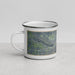 Left View Custom Mankato Minnesota Map Enamel Mug in Afternoon