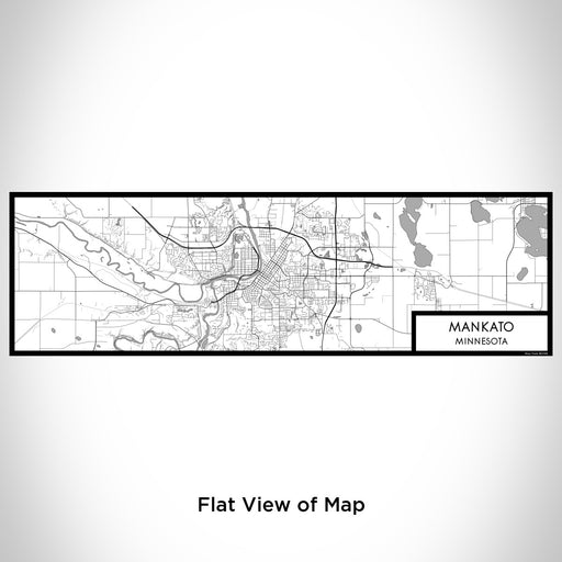 Flat View of Map Custom Mankato Minnesota Map Enamel Mug in Classic