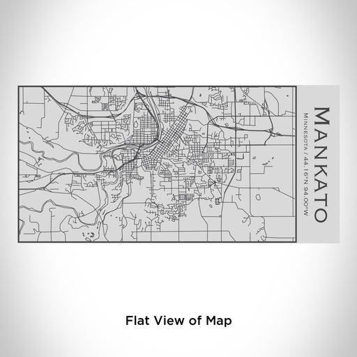 Rendered View of Mankato Minnesota Map Engraving on 17oz Stainless Steel Insulated Cola Bottle