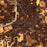 Mankato Minnesota Map Print in Ember Style Zoomed In Close Up Showing Details