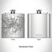 Rendered View of Mankato Minnesota Map Engraving on 6oz Stainless Steel Flask