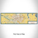 Flat View of Map Custom Mankato Minnesota Map Enamel Mug in Woodblock