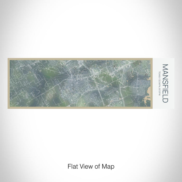 Rendered View of Mansfield Texas Map on 10oz Stainless Steel Insulated Cup in Afternoon with Sliding Lid