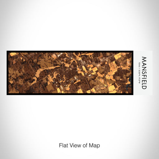 Rendered View of Mansfield Texas Map on 10oz Stainless Steel Insulated Cup in Ember with Sliding Lid