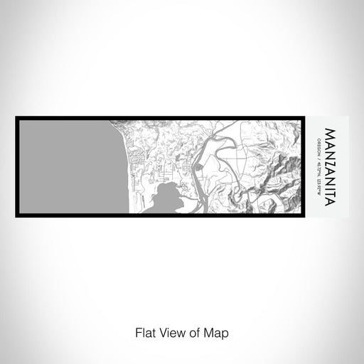 Rendered View of Manzanita Oregon Map on 10oz Stainless Steel Insulated Cup in Classic with Sliding Lid