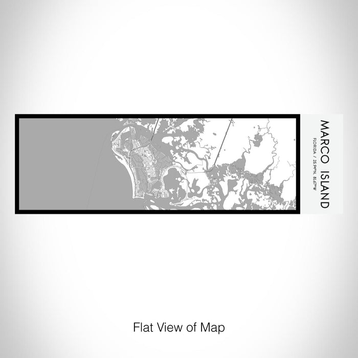 Rendered View of Marco Island Florida Map on 10oz Stainless Steel Insulated Cup in Classic with Sliding Lid