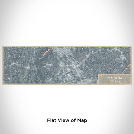 Flat View of Map Custom Marietta Georgia Map Enamel Mug in Afternoon