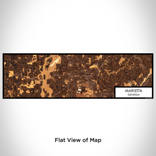 Flat View of Map Custom Marietta Georgia Map Enamel Mug in Ember