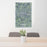 24x36 Marion Ohio Map Print Portrait Orientation in Afternoon Style Behind 2 Chairs Table and Potted Plant