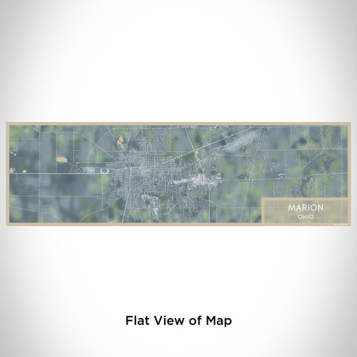 Flat View of Map Custom Marion Ohio Map Enamel Mug in Afternoon