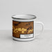 Right View Custom Marion Ohio Map Enamel Mug in Ember