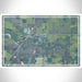 Markle Indiana Map Print Landscape Orientation in Afternoon Style With Shaded Background