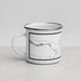 Left View Custom Markle Indiana Map Enamel Mug in Classic