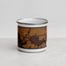 Front View Custom Markle Indiana Map Enamel Mug in Ember