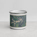 Front View Custom Mark Twain Lake Missouri Map Enamel Mug in Afternoon