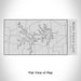 Rendered View of Mark Twain Lake Missouri Map Engraving on 17oz Stainless Steel Insulated Cola Bottle