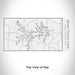 Rendered View of Mark Twain Lake Missouri Map Engraving on 17oz Stainless Steel Insulated Cola Bottle in White