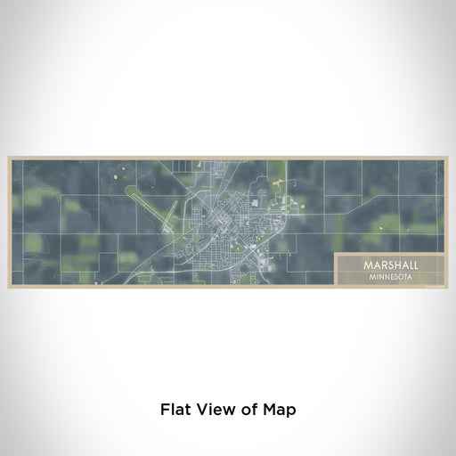 Flat View of Map Custom Marshall Minnesota Map Enamel Mug in Afternoon