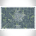 Marshall Minnesota Map Print Landscape Orientation in Afternoon Style With Shaded Background