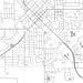 Marshall Minnesota Map Print in Classic Style Zoomed In Close Up Showing Details