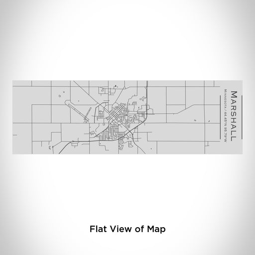 Rendered View of Marshall Minnesota Map Engraving on 10oz Stainless Steel Insulated Cup with Sipping Lid